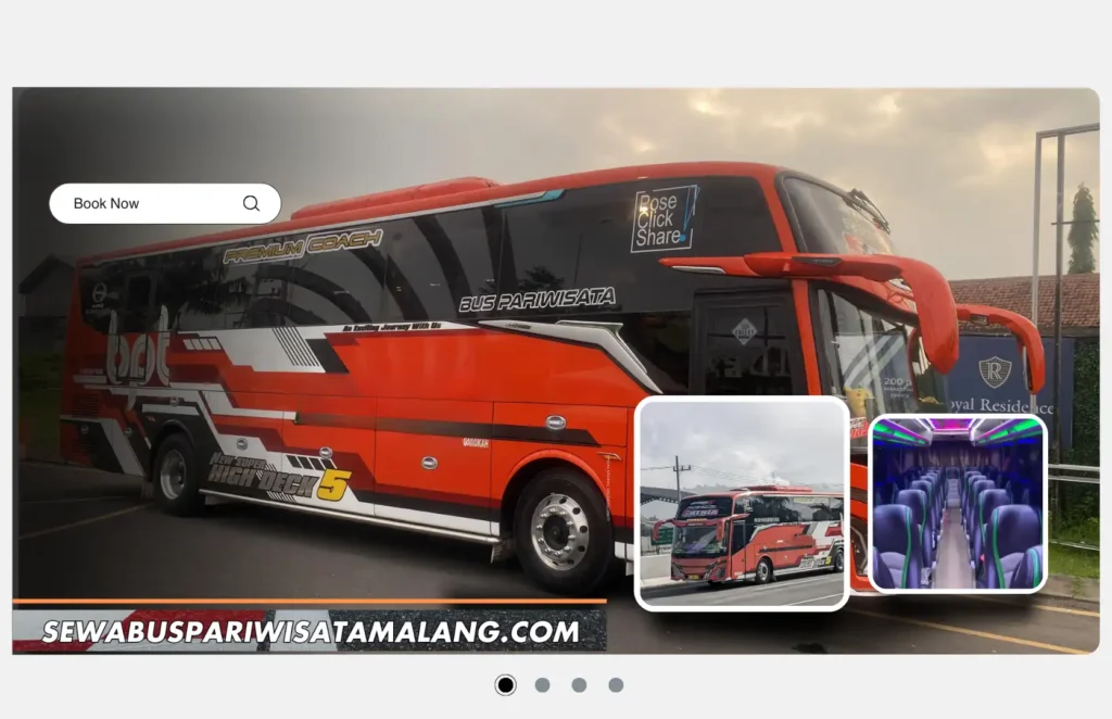 sewa bus pariwisata ke santerra